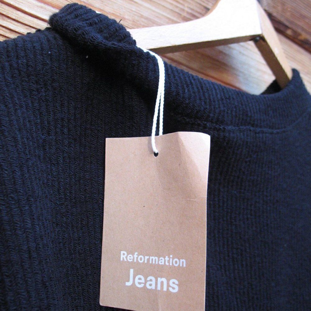 NWT Reformation Cropped Ribbed Pullover Top - Picture 10 of 10